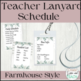 Editable Lanyard List Schedule Bus List Class List