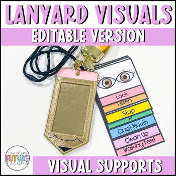 Preview of Lanyard Visuals | Special Education | Editable