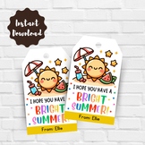 Editable Last Day of School Tags, End of Year Class Gift T