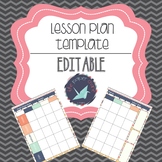 Lesson Plan Template: Editable