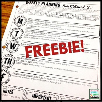 Preview of Editable Lesson Plan Template for SLPs and Special Educators