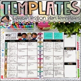 Editable Lesson Plan Templates | Printable and Digital | B
