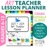 Editable Lesson Planner for Art Teachers