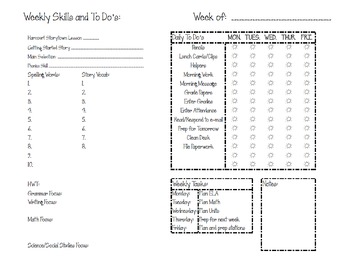 Preview of Editable Lesson Planning Template (excel)