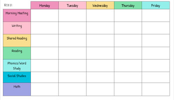 Editable Lesson Plans Template by Miss Skeie's Bloom in the Classroom