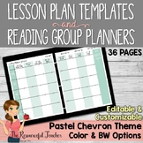 Editable Lesson Plans and Reading Groups Organization Past