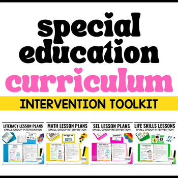 Preview of Editable Lesson Plans for Special Education | Task Boxes Bundle