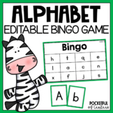 Editable Letter Bingo Game