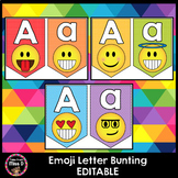 Editable Emoji Letter Bunting