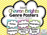 Editable Library Genre Posters