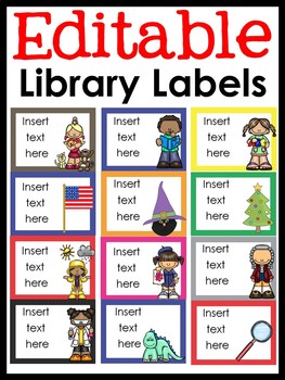 Preview of Editable Library Labels