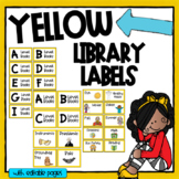Editable Library Labels - Yellow