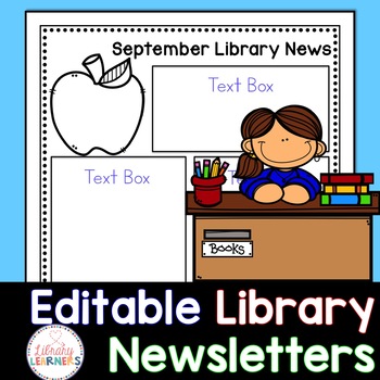 Preview of Library Newsletter Templates Editable