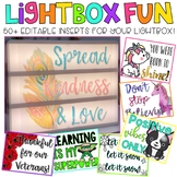 Editable Light Box Designs Set #1| Standard Size Lightbox 