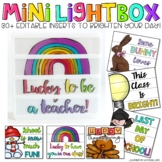 Editable Light Box Designs Set #2 (Inserts for the Lightbox Mini)