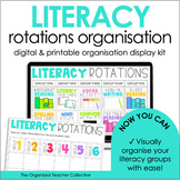 Literacy Rotations Organisation Bundle - Digital & Printab