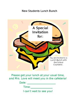 Preview of Editable Lunch Bunch Invitation