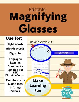 magnifying glass clues