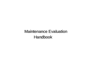 Preview of Maintenance and Grounds Evaluation Handbook(Editable and fillable resource)
