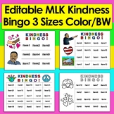 Editable Martin Luther King, Jr. Kindness Bingo 6 Sets of 