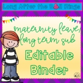 Maternity Leave Binder- Editable