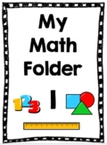 Editable Math Folder Cover