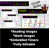 Editable Math & Reading Stations for Google Slides with Timers