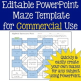 Editable Maze Template for Commercial Use - Any Subject Area!