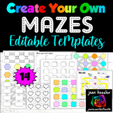 Editable Maze Templates