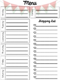 Editable Meal Planning Templates