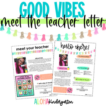 Meet the Teacher Template, Editable Flip Book