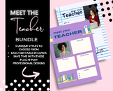 Editable ‘Meet the Teacher’ Canva Templates Bundle