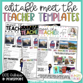 Editable Meet the Teacher Editable Templates for Back to S