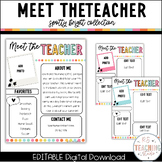 Editable Meet the Teacher Template | Bright Classroom Deco