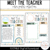 Editable Meet the Teacher Template | Pastel Classroom Deco