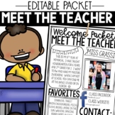 Editable Meet the Teacher and Welcome Packet