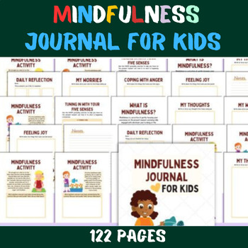 Preview of Editable Mindfulness Journal for Kids | Kids Printable Prayer Journal