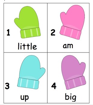 Preview of Editable Mitten Sight Word Search