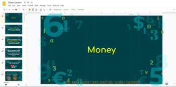 Preview of Editable: Money Lesson