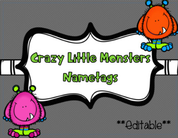 Preview of Editable Monster Name Tags