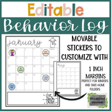 Editable Monthly Behavior Calendar • Monthly Behavior Char