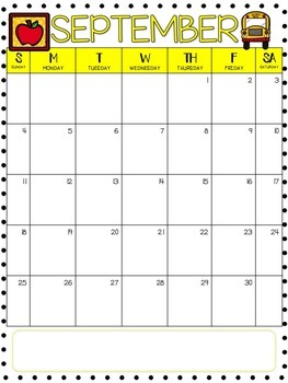 Editable Monthly Calendars 2022-2023 in English and Spanish Behavior ...