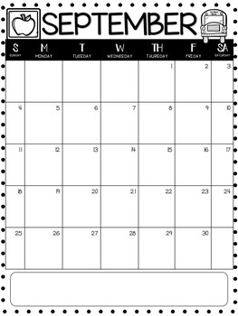 Editable Monthly Calendars 2022-2023 in English and Spanish Behavior ...