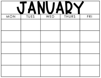 Editable Monthly Calendars FREEBIE by Miss West Best | TpT