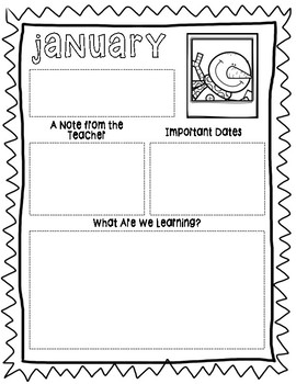 Editable Monthly Newsletter by First Grade and Football | TPT