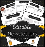 Editable Monthly May Newsletter Template Communication Fol