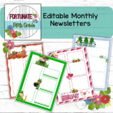 Editable Monthly Newsletter Templates - Bundle