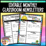 Monthly Newsletter Template Editable | Monthly Newsletter 