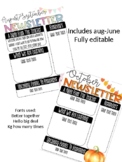 Editable Monthly Newsletters TWO styles