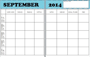 Preview of Editable Monthly Planning Template